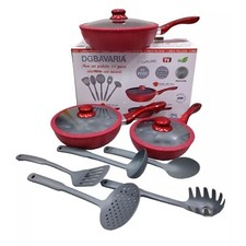 Batteria Pentole 11 Pezzi DgBavaria In Pietra Lavica Antiaderente Ad Induzione