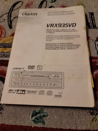 Clarion cenet vrx935vd dvd - clarion,