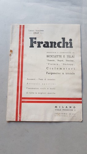 Franchi catalogo biciclette
