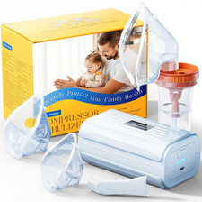 Aerosol Nebulizzatore a Compressore - Areosol per Bambini Ed Adulti, Boccaglio E