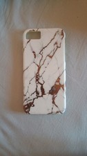 Cover iPhone SE 2022 marmo bianco Oro
