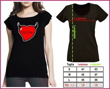 T-Shirt maglietta Donna logo rock Litfiba Cornucuore Piero Pelù Italia taglia SM