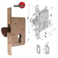 SERRATURA A GANCIO X