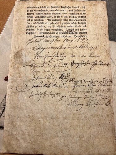 1782 manoscritto antico - 1782,