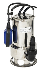 Pompa Sommersa HP 0,8 Elettropompa acciaio inox 550W per  acque sporche