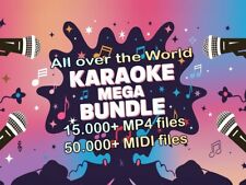 KARAOKE Bundle 350GB+ eccezionale definitiva raccolta di file Mp4 e Midi [A18]
