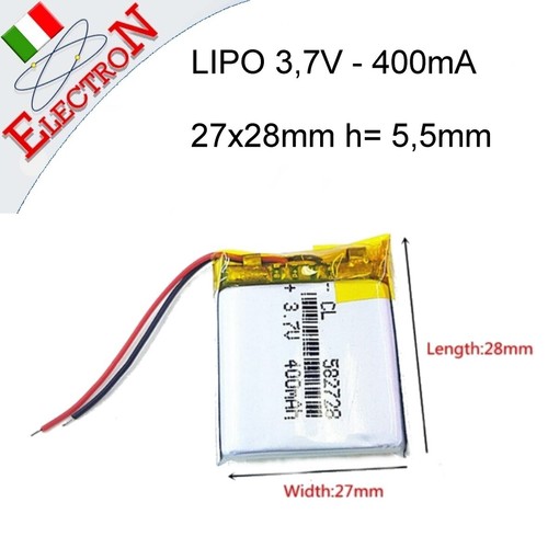 Batteria 7v 400mah - batteria, 3,7v