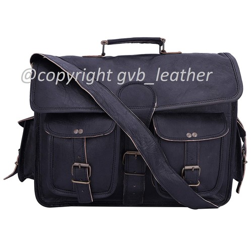 Leather messenger bag uomo - messenger,