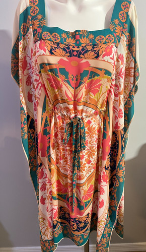 Abito kimono tunica corallo