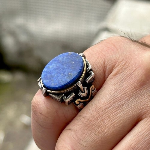 Anello uomo uomo lapislazzuli