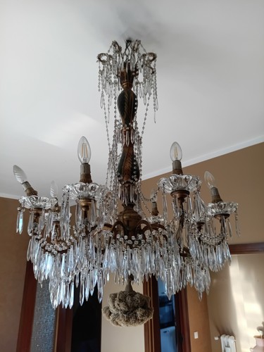 Lampadario ottone vintage - , a