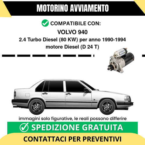 Motorino avviamento volvo 940 - motorino,