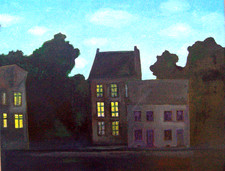 Notte paesaggio notturno - paesaggio,