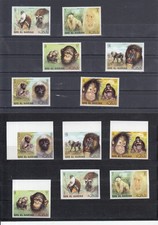 Ras al Kheima 1972 lotto 908-13 A,B affrancatura animali, scimmie