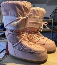  Moon Boot Rosa Donna - Nylon Snow Boots Size 2.5 - 5 / 35 - 38