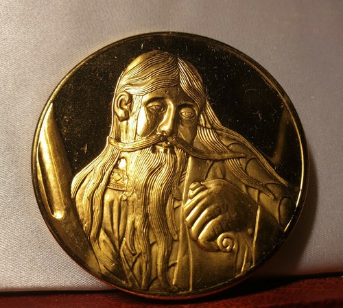 French gilt bronze medal - french,