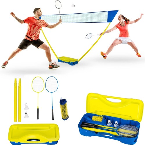 Set badminton con rete e - set,