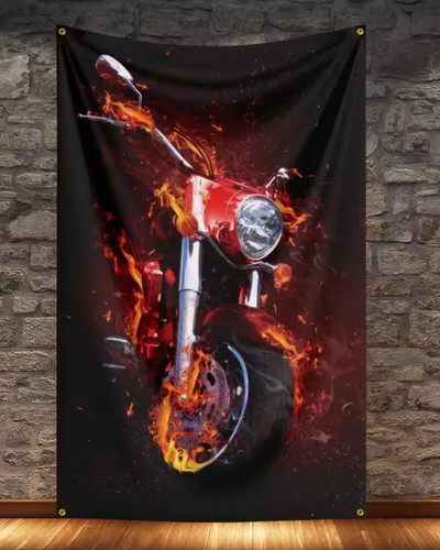 Nuovo arazzo moto 3x5ft - arazzo,