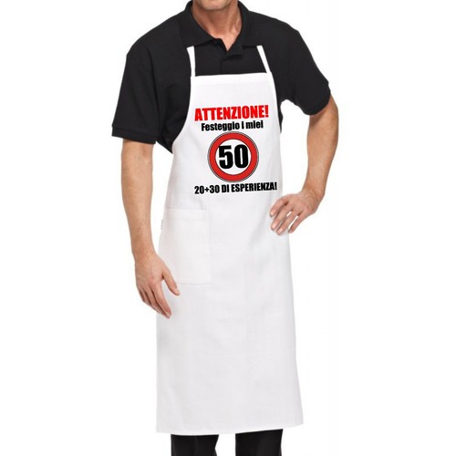 Grembiule bianco cucina - grembiule,