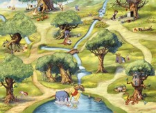 POSTER STAMPA FOTO MURALE CARTA PARATI PARETI  WINNIE THE POOH DISNEY 254X184
