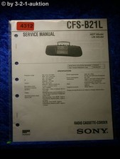 Manuale Di Servizio Sony CFS