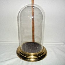 VECCHIA CAMPANA IN VETRO BASE  20 H 29 CM