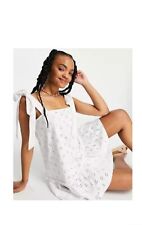 Dress Abito Vestito Asos Design S 40 - 42 Bianco Sangallo 