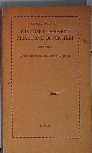 Giacomo leopardi zibaldone - giacomo,
