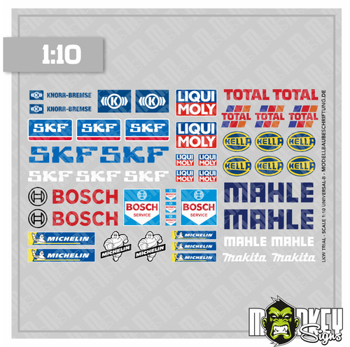 Set adesivi sticker sponsor - , rc