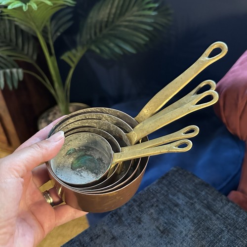 Vintage miniature copper sauce - miniature,