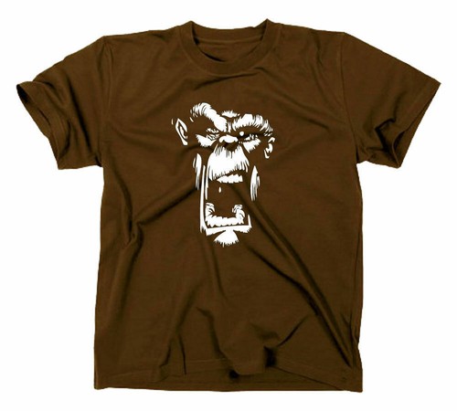 Shirt crazy gorilla - gorilla, ape