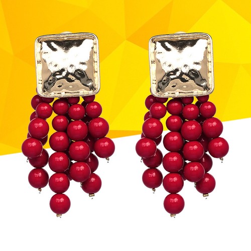 Orecchini lunghi fatti - ,