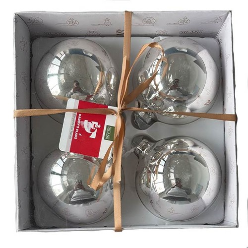 Box sfere 10cm vetro - 4,