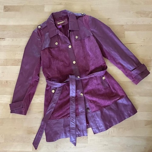 Giacca trench pelle vintage
