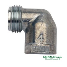 RACCORDO A GOMITO 90° PER GAS