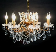 Lampadario in vetro taglio