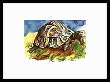 RENATO GUTTUSO -  SERIGRAFIA   CM.  62 X 84 TARTARUGA