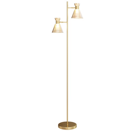 Homcom lampada terra con 2 - da,