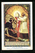 Cartolina d'artista Vienna, XXIII Congresso Eucaristico Internazionale 1912, Rodolf  