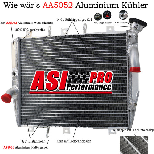Radiatore alluminio racing - , per