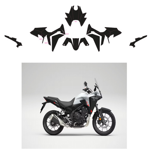 Vector template for honda - honda, nx