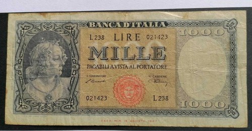 Banconota 1000 lire medusa - lire,
