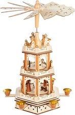 Piramide natale legno cm - piramide,