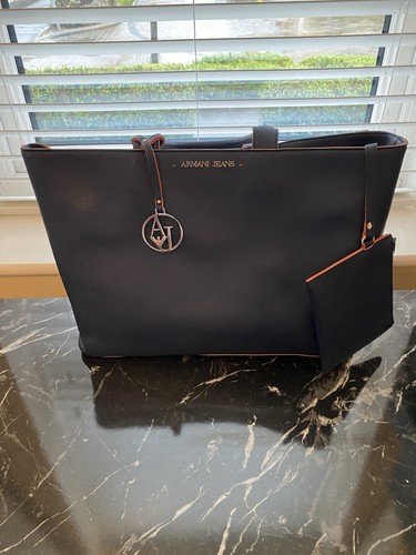 Armani jeans tote bag navy - jeans,