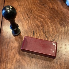 Antico Timbro per Ceralacca Legno Metallo Cassa Risparmio. Pd. Ro  1930