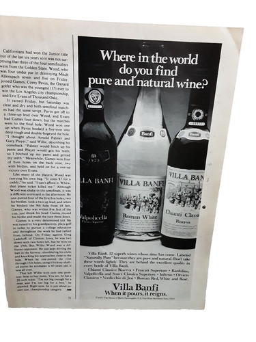 Pubblicità villa banfil wine - banfil,