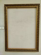 CORNICE ORO IN LEGNO ANNI 90 PER QUADRI cm 100 X 70