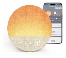 Dreamegg Sveglia da Comodino con Simulazione dell'Alba - Lampada da Comodino con