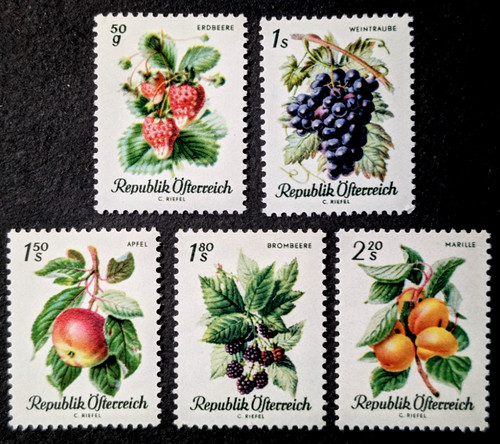 Austria 1966 mi1223 frutta - 1966, mi1223-7
