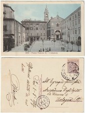 JESI - ANCONA - PIAZZA FEDERICO II - CATTEDRALE - VIAGG. 1927 -49213-